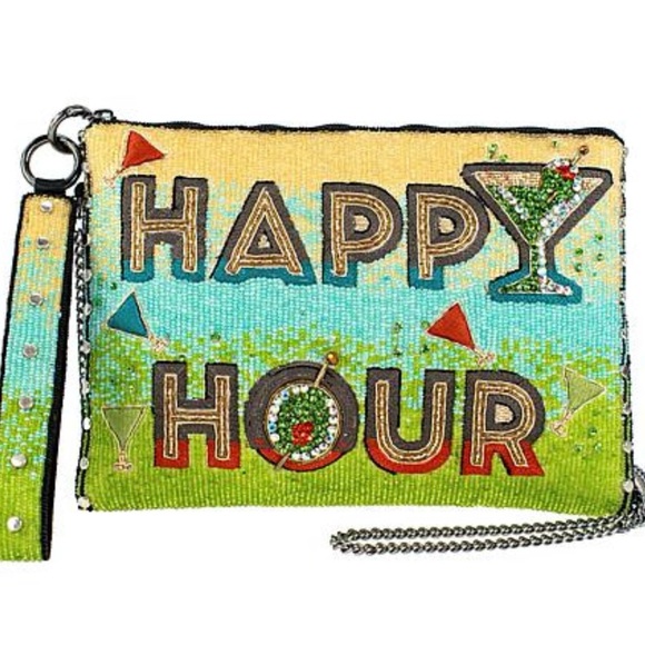 Mary Frances Handbags - Mary Frances Happy Hour Hand Beaded Clutch